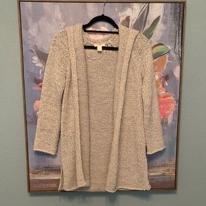 Loft Outlet Knit Hooded Cardigan